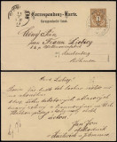 Austria 1887 Old postcard postal stationery Witkowicz to Reinchenberg D.800