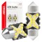 Bec auto LED CANBUS 12SMD Festoon C5W 2016 31mm, alb, 12/24V; set 2 buc AMIO