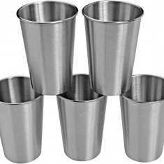 BY Cupe din oțel inoxidabil 500ml Cupe de băut fără spargere și reutilizare Eco-