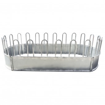 Iesle hranire animale ovala pentru baloti fan cu 22 locuri 3.4x1.7x1m