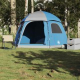 VidaXL Cort familie Igloo pentru 6 persoane Albastru rezistent la apă