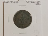 3 Pfenning 1858 A, Prussia, Europa
