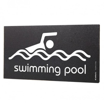 Semn indicator Swimming Pool, 8x15 cm foto
