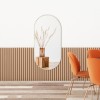 Oglinda de perete baie Corato aluminiu alb [en.casa] HausGarden Leisure