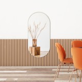 Oglinda de perete baie Corato aluminiu alb [en.casa] HausGarden Leisure