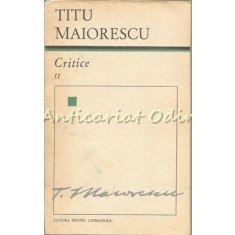 Critice II - Titu Maiorescu