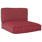 vidaXL Set de perne pentru palete , 2 piese, Roșu Oxford