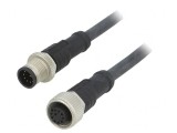 Cablu senzori automatizări M12-M12 1m
