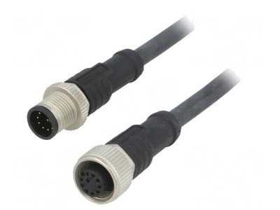 Cablu senzori automatizări M12-M12 1m foto