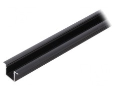 Profil aluminiu negru 2m pentru module LED SMART-IN10