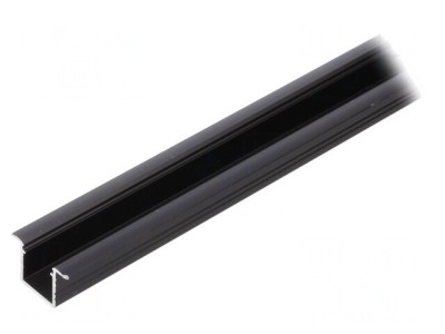 Profil aluminiu negru 2m pentru module LED SMART-IN10 foto