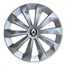 Set 4 Capace Roti Autohelix MSA&reg;, potrivite jantelor de R14, pentru Renault, model fame cromat