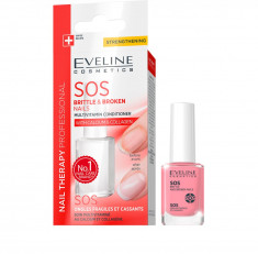 Tratament SOS pentru unghii rupte si fragile, Eveline Cosmetics 12 ml foto