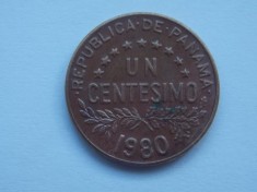 UN CENTESIMO 1980 PANAMA foto
