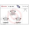 Placute frana Acura Tsx (Cu) 01.09-; Honda Accord Ix Saloon (Cr) 09.12-, Accord 8 (Cu) 04.08-, Accord 8 Estate (Cw) 07.08-, Spate, BREMBO