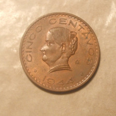 MEXIC 5 CENTAVOS 1944 UNC