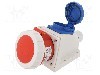 Conector alimentare AC, IEC 60309, IP67, 16A, 400V AC, 5 pini, PAWBOL - B.1943