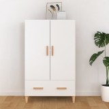 vidaXL Dulap &icirc;nalt, alb, 70x31x115 cm, lemn prelucrat