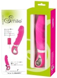 Vibrator Smile Soft Warming roz 22,8 cm