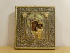 Icoana Maica Domnului cu Pruncul |riza argint cu aur si email| Veche