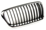 Grila radiator Bmw Seria 7 (E38), 1999-12.2001, dreapta, crom/negru, 51138231594, 202205-6