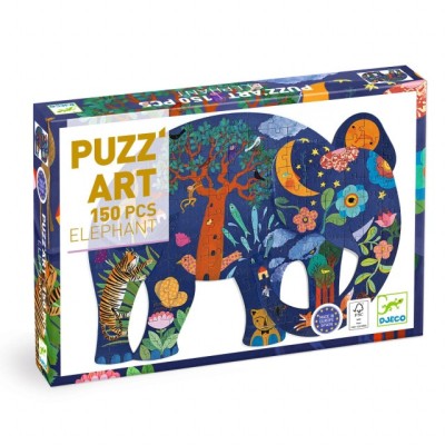 Puzzle Puzz&amp;#039;Art Elefant, Djeco foto