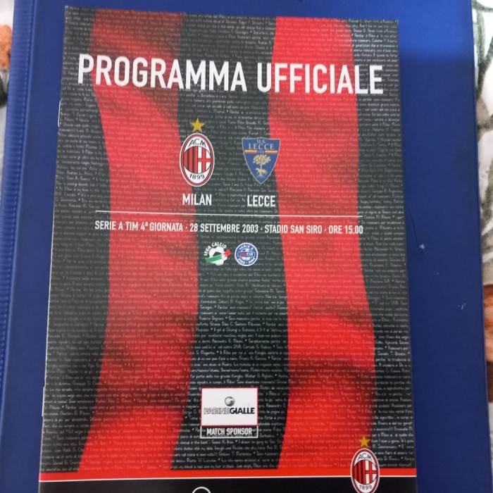 Program MILAN - LECCE