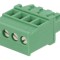 Regletă de conexiuni deconectabilă 5mm, 4 piste, unghi 90&deg;
