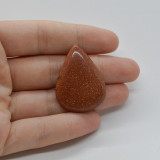 Cabochon goldstone maro 36x26x5mm c70