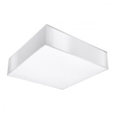 Lustră De Tavan Horus Alb Pvc 4 Becuri Pătrate Minimalistă De Interior