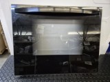 Geam exterior usa cuptor aragaz Zanussi 594 x 467 mm negru, cu maner si balamale, stare buna / H4