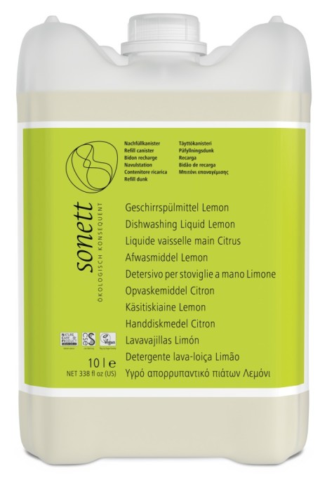 Detergent lichid pentru vase cu lamaie ecologic 10l Sonett