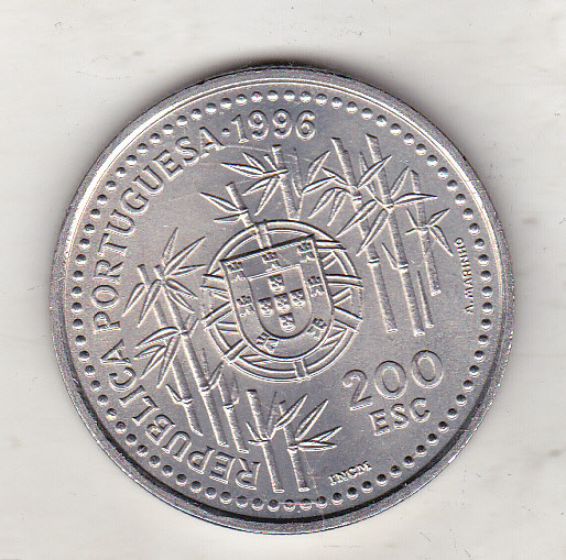 bnk mnd Portugalia 200 escudos 1996 unc , China