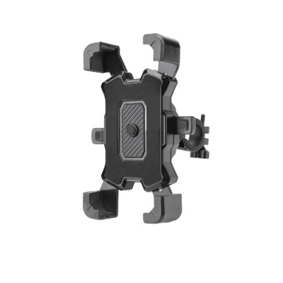 Suport Telefon pentru motocicleta/scuter Rotire la 360&amp;deg;, Negru, prindere pe ghidon foto