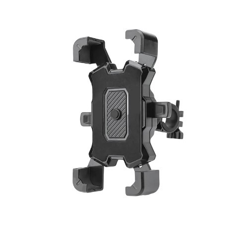 Suport Telefon pentru motocicleta/scuter Rotire la 360&deg;, Negru, prindere pe ghidon