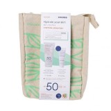 Cremă de față și ochi cu protecție solară Korres Iaurt Hidratează-ți pielea Promo SPF50 50 ml + 2 cadouri