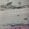1985 Reclamă TAROM comunism 24x16 cm epoca aur transport aerian avion aeronava
