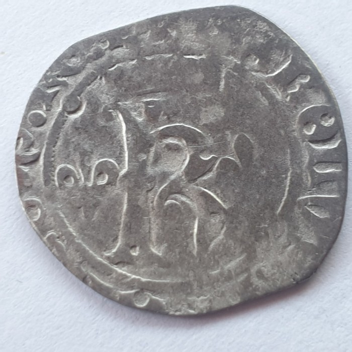 Franța Dozain/ Karolus ND (1483-98) Rouen argint Carol Vlll