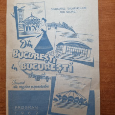 program concert din muzica popoarelor - din bucuresti in bucuresti - anul 1962