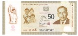 Singapore 50 Dolari 2015 P-61a Polimer Comemorativa UNC