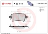 BREMBO P 59 040 PRIME LINE set placute frana disc