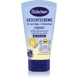 B&uuml;bchen Sensitive Sun Protection Face Cream SPF 50+ cremă protectoare pentru față, pentru copii SPF 50+ 6 m+ 50 ml