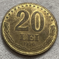 20 Lei 1996 Romania, UNC, cel mai rar din serie