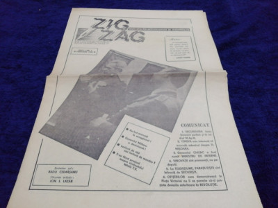 REVISTA ZIG ZAG MAGAZIN NR 1 FEBRUARIE 1990 foto