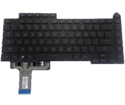 Tastatura Laptop Gaming, Asus, ROG Strix G15 G513I, G513IR, G513IM, iluminata, conector RGB 20 pini, neagra, layout US foto