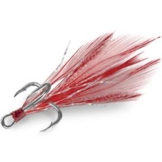 Ancora Delphin B!rd Hook Triple, Pene Rosii, Nr.4, 3buc/pac foto