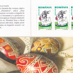 Romania 2003, LP 1609 a, SFINTELE PASTI IN CARNET,MNH.