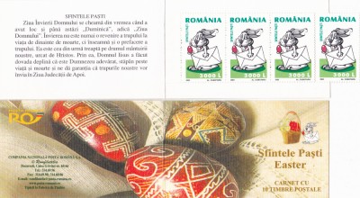 Romania 2003, LP 1609 a, SFINTELE PASTI IN CARNET,MNH. foto
