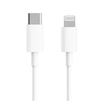 Cablu Date si Incarcare USB Type-C la Lightning Xiaomi, 1 m, 18W, Alb BHR4421GL foto