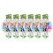 Set 6 suflatori happy birthday, flippy, pentru petrecere, tematica aniversare, 13x7.8 cm, multicolor